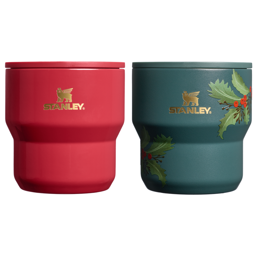 The Cheers & Cheer Stay-Hot Stacking Cup 2-Piece Set - Premium Travel Pick Pack